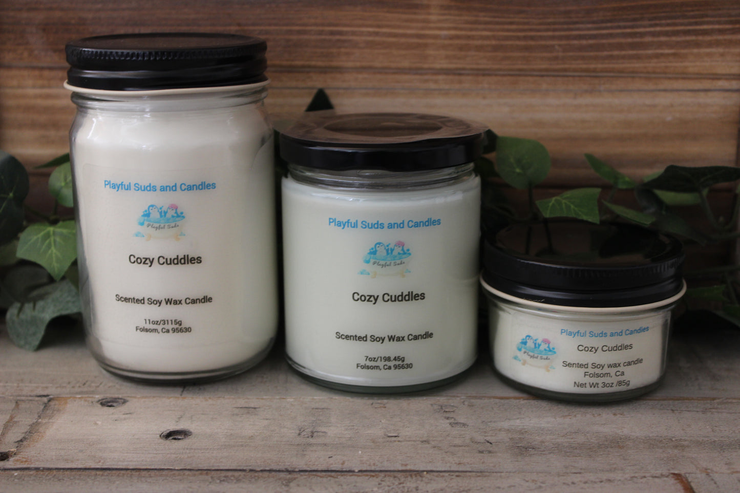 Cozy Cuddles Soy Wax Candle - Scented Candle | Hand Poured Comfort Candle - Multiple Sizes