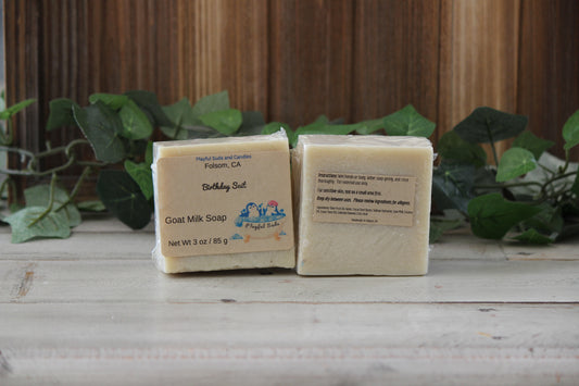 Birthday Suit Goat Milk Soap - Natural Handmade Bar 3oz