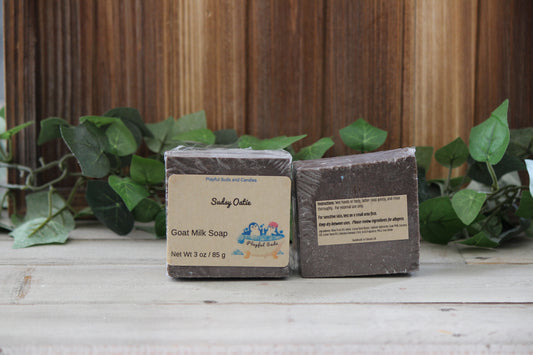 Sudsy Oatie Goat Milk Soap - Oatmeal Milk & Honey Scented Bar 3oz | Natural Exfoliating Soap